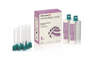 Occlufast Rock - А-силикон для регистрации прикуса, 2 картриджа х 50 мл + 12 смесител.наконечников
