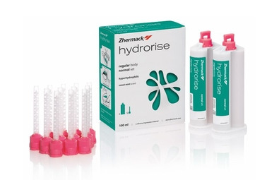 HYDRORISE Regular normal - Гипергидросовместимый силикон средней вязкости,2 картр. х 50 мл + 12 розовых смесит. наконечн.