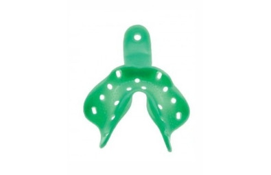Hi-Tray Light Edentulous - пластиковые слепочные ложки, беззубых челюстей, низ, средние; 12 шт./уп.