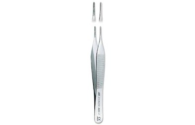 Пинцет прямой, тонкий, Adson, 12 см (Asa Dental, Италия)