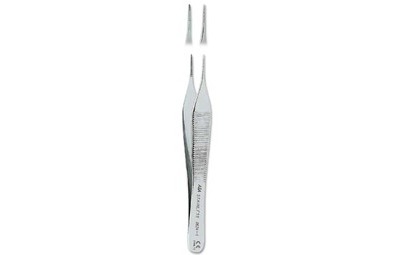 Пинцет прямой, тонкий, Micro Adson, 12 см (Asa Dental, Италия)