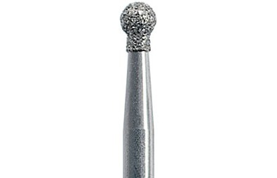 Боры алмазные ТН 802L-016M (мелкая) удлинённый, шаровидный с насадкой (NTI)