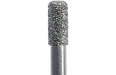 Боры алмазные ТН 835KR-010F (мелкая) цилиндр с округленным краем (NTI)