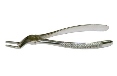Щипцы Legrin, №348/51C ("байонет"), узкие губки, для удаления корней верхней челюсти (Пакистан)