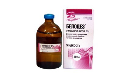 "Гипохлорит натрия 3% ("Белодез") - для обработки каналов, 100 мл (Владмива)
